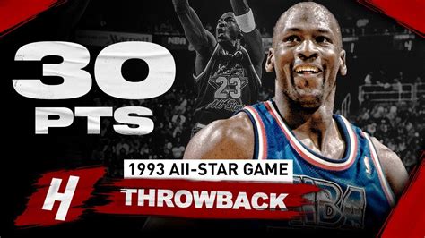 1993 nba all star game|michael jordan 30 points.